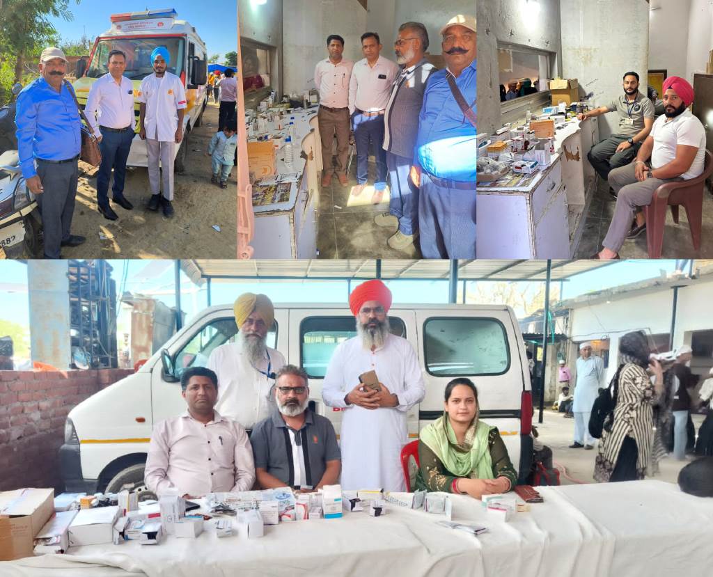 Free Medical Camp Successfully Organized at Khuralgarh Sahib Under the Leadership of Dr Nirmal Kumar